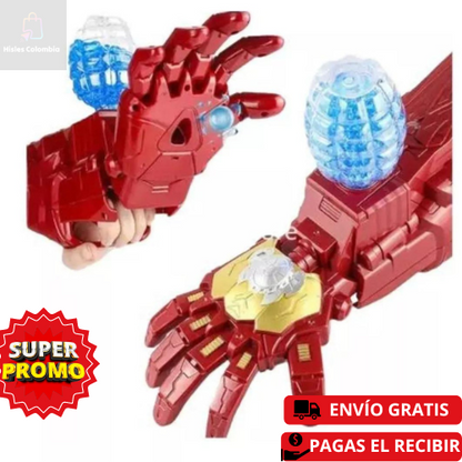 Guante Lanzador De Hidrogel Iron Man